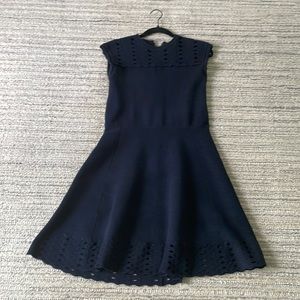 Ted Baker London Blue Kathryn Cutout Stretch Knit Dress